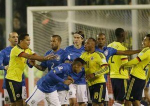 درگیری نیمار و باکا|برزیل 0 - 1 کلمبیا / کوپا آمریکا  2015