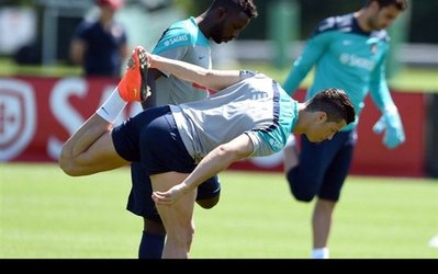 گزارش تصویری از بازگشت مرد سال فوتبال جهان به تمرینات پرتغال