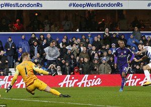 چارلی آستین|کوئینز پارک رنجرز 2 - 2 منچستر سیتی / لیگ برتر