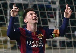 لیونل مسی|آپوئل 0 - 4 بارسلونا / لیگ قهرمانان