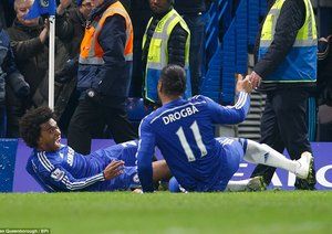 ویلیان -دیدیه دروگبا|چلسی 1 - 0 اورتون / لیگ جزیره