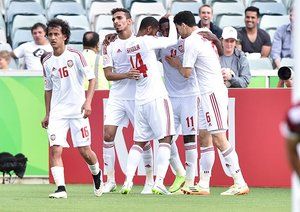 شادی بازیکنان امارات|امارات 4 - 1 قطر / جام ملت های آسیا 2015