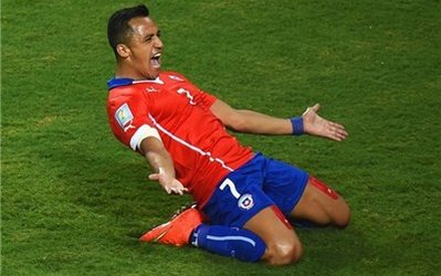 سانچس بهترین بازیکن دیدار شیلی - استرالیا شد