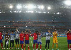 خوشحالی بازیکنان بعد از صعود|کره جنوبی 2 - 0 عراق / جام ملت های آسیا 2015