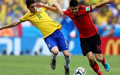 تساوی برزیل و مکزیک در نیمه نخست