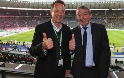 بازیگر مشهور هالیوود در ورزشگاه برلین+عکس