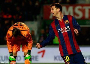 لیونل مسی|اِلچه 0 - 6 بارسلونا / لالیگا