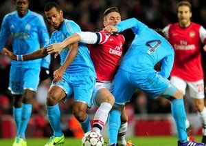 آرسنال 2-0 مارسی / گروه F لیگ قهرمانان اروپا|آرسنال 2-0 مارسی / گروه F لیگ قهرمانان اروپا