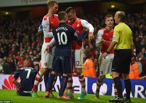 اليوير ژیرود - رونی|آرسنال 1 - 2 منچستر یونایتد / لیگ جزیره