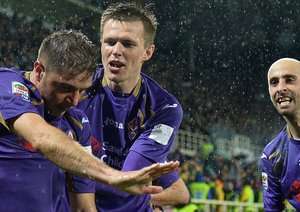 شادی بازیکنان فیورنتینا