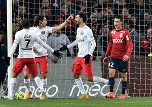 ادینسون کاوانی|ليل 1 - 1 پاریس سن ژرمن / لوشامپیونه