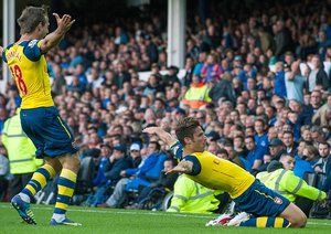 اليوير ژیرود|اورتون 2-2 آرسنال / لیگ جزیره