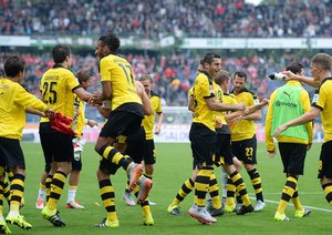 شادی بازیکنان دورتموند