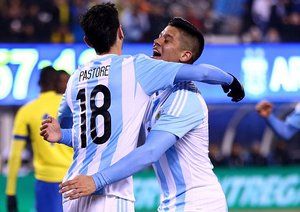 خاویر پاستوره|آرژانتین 2 - 1 اکوادور / دیدار دوستانه