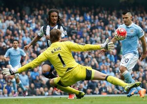 سرخیو آگوئرو|منچستر سیتی 6 - 1 نیوکاسل / لیگ جزیره