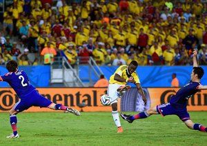 جکسون مارتینز|لحظه به ثمر رسیدن گل جکسون مارتینز ، بازیکن کلمبیا.