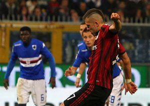 جرمی منز|سامپدوریا 2 - 2 میلان /  سری آ