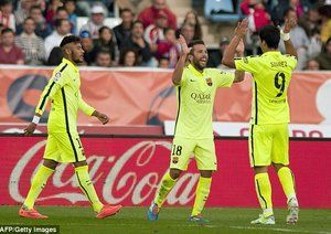 جوردی آلبا|آلمریا 1 - 2 بارسلونا / لالیگا