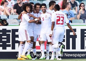 شادی بازیکنان امارات