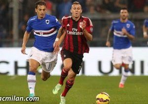 جرمی منز|سامپدوریا 2 - 2 میلان /  سری آ