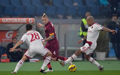 سری‌آ | رم 0 - میلان 0 / تساوی رم و میلان به‌نفع یووه + چیدمان دو تیم ، خلاصه بازی و گزارش تصویری