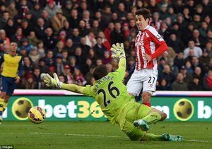 بويان کرکیچ|استوک سیتی 3 - 2 آرسنال / لیگ جزیره