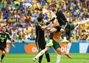 سرخیو راموس|استرالیا 0-3 اسپانیا / مرحله گروهی جام جهانی