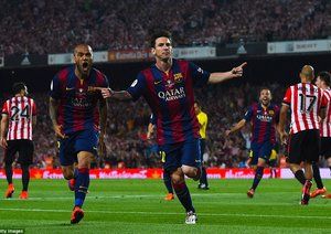 لیونل مسی|بارسلونا 3 - 1 اتلتیکو مادرید / قهرمانی بارسا در کوپا دل ری