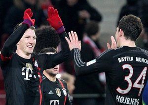 شادی شاگردان گواردیولا|ماینتس 1 - 2 بایرن مونیخ / بوندسلیگا