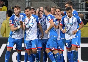 شادی بازیکنان هوفنهیام|هوفنهايم 1 - 1 بوروسيا دورتموند / بوندسلیگا