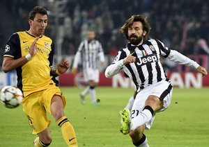 ماريو ماندزوکیچ - آندره آ پیرلو|یوونتوس 0 - 0 اتلتیکو مادرید / لیگ قهرمانان