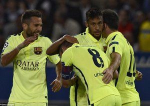 لیونل مسی - آندرس اینیستا|پاریس سن ژرمن 3-2 بارسلونا / لیگ قهرمانان