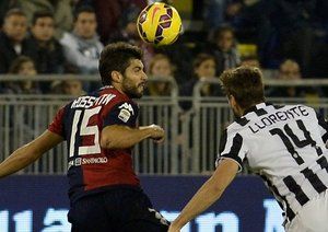 فرناندو یورنته|کالیاری 1 - 3 یوونتوس / سری آ