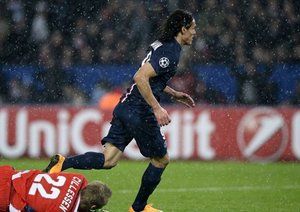 ادینسون کاوانی|پاریس سن ژرمن 3 - 1 آژاكس / لیگ قهرمانان