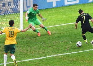 داوید ویا|استرالیا 0-3 اسپانیا / مرحله گروهی جام جهانی