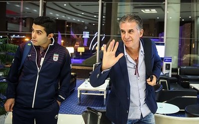 کیروش بدون مترجم با خبرنگاران صحبت نکرد