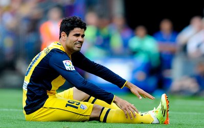 مصدومیت دو بازیکن ارزشمند اتلتیکو برابر بارسا / کاستا پس از مصدومیت گریست