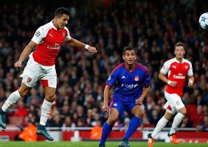 الکسیس سانچز|آرسنال 2 - 3 المپیاکوس / لیگ قهرمانان