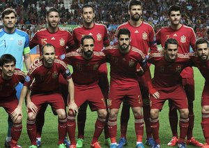ترکیب تیم ملی اسپانیا|اسپانیا 1 - 0 اوکراین / مقدماتی یورو 2016