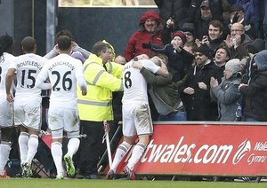 جونجو شلوی|سوانسی 2 - 1 منچستر یونایتد / لیگ جزیره