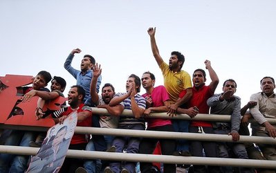 حاشیه تمرین پرسپولیس | یگان ویژه هواداران و خبرنگاران را بیرون کرد