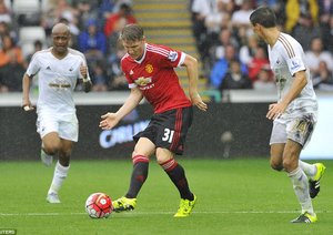 باشتین شواینشتایگر|سوانسی 2 - 1 منچستر یونایتد / لیگ جزیره