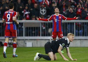 ماریو گوتزه|بایرن مونیخ 2 - 0 اینتراخت بران شوایگ / جام حذفی