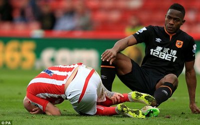 عکس روز | مصدومیت هولناک بازیکن استوک‌سیتی