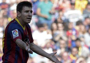 لیونل آندره مسی|عصبانیت مسی بعد از مساوی کردن بازی.