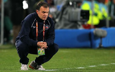 بیلسا تماشاگر مسابقه مارسی و مون‌پلیه شد