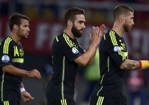 سرخیو راموس|مقدونیه 0 - 1 اسپانیا / مقدماتی یورو 2016