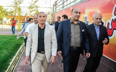 حاشیه تمرین پرسپولیس | خروج منتقمی، سیاسی و درخشان از درِ پشتی ورزشگاه درفشی‌فر