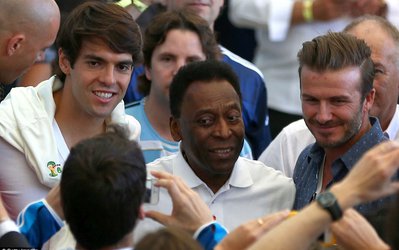 فینال فوتو | پله٬ بکهام و کاکا در کنار یکدیگر