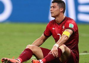 کریستیانو رونالدو|عکس العمل کریس رونالدو در بازی مقایل ایالات متحده آمریکا .